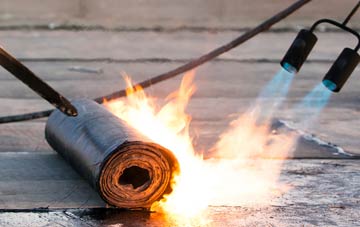 Backaland asphalt flat roofing repairs